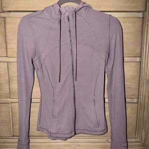 Define Lululemon Hooded Jacket Nulu size 4 grape mist light purple